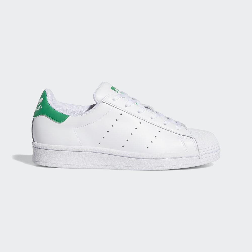 Adidas Boys' Superstar Stan Smith Shell Toe Originals Shoes White/Green Ireland FX1014